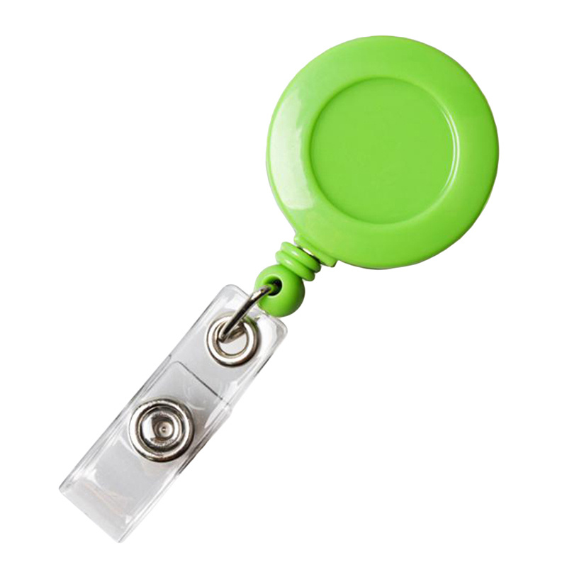 10pcs Plastic Matte Pull Retractable Badge Reel ID Holder Clip
