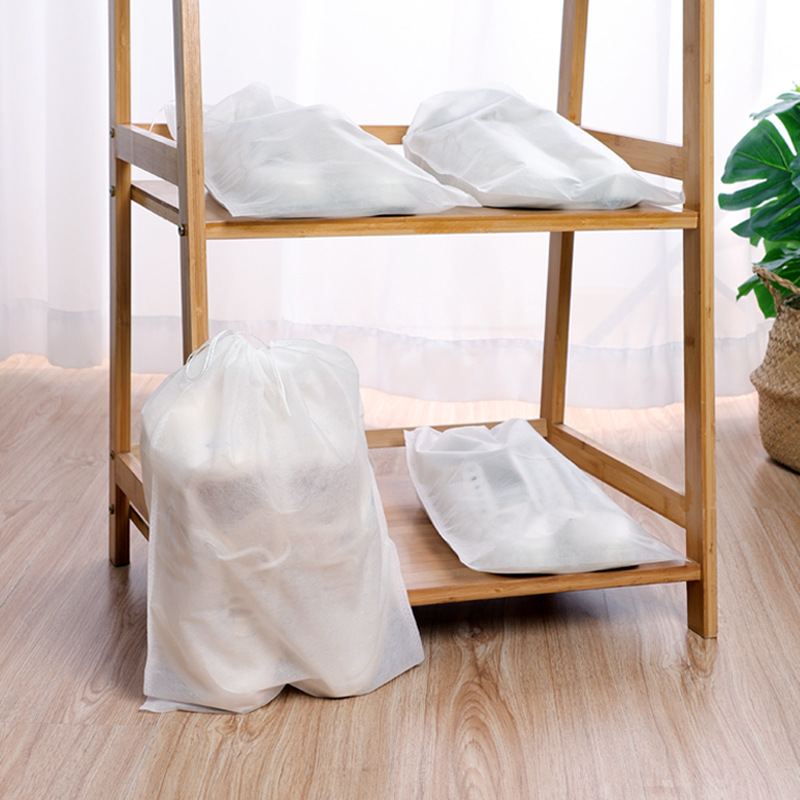 10pcs, Simple, Portable, Yellow-proof & Dust-proof, Travel Storage Shoe Bag