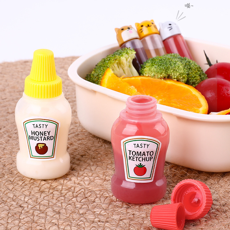 Mini Condiment Bottles Ketchup Squeeze Bottles With Animal - Temu