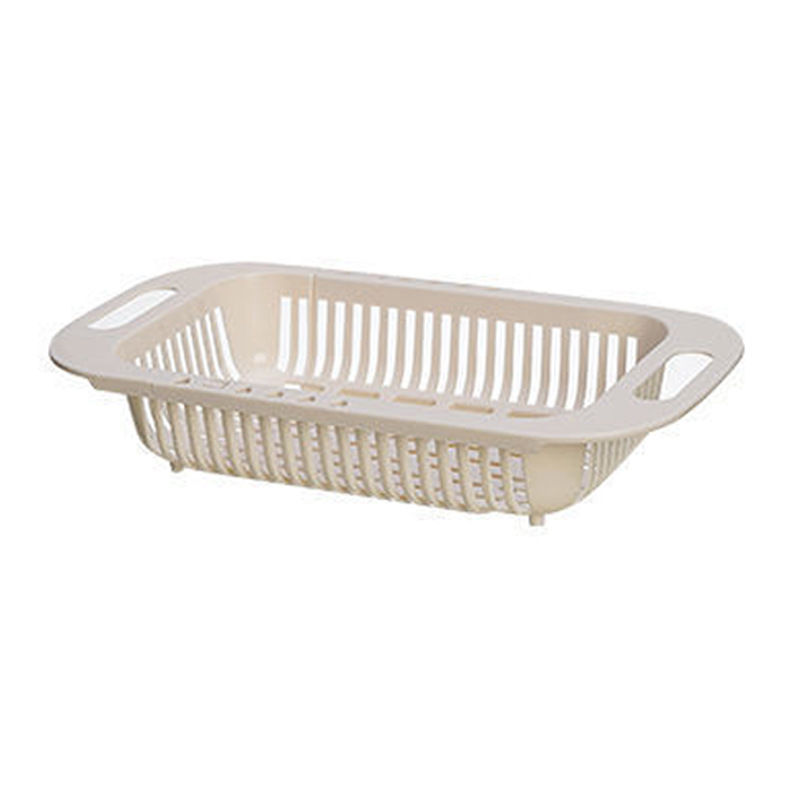 Kitchen Folding Drain Basket Plastic Vegetable Washing Basin Fruits Basket  Household Washing Basket with Lid Kitchen Tool