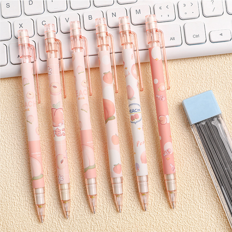 6pcs Mechanical Pencil Japanese School Supplies Korean Stationery