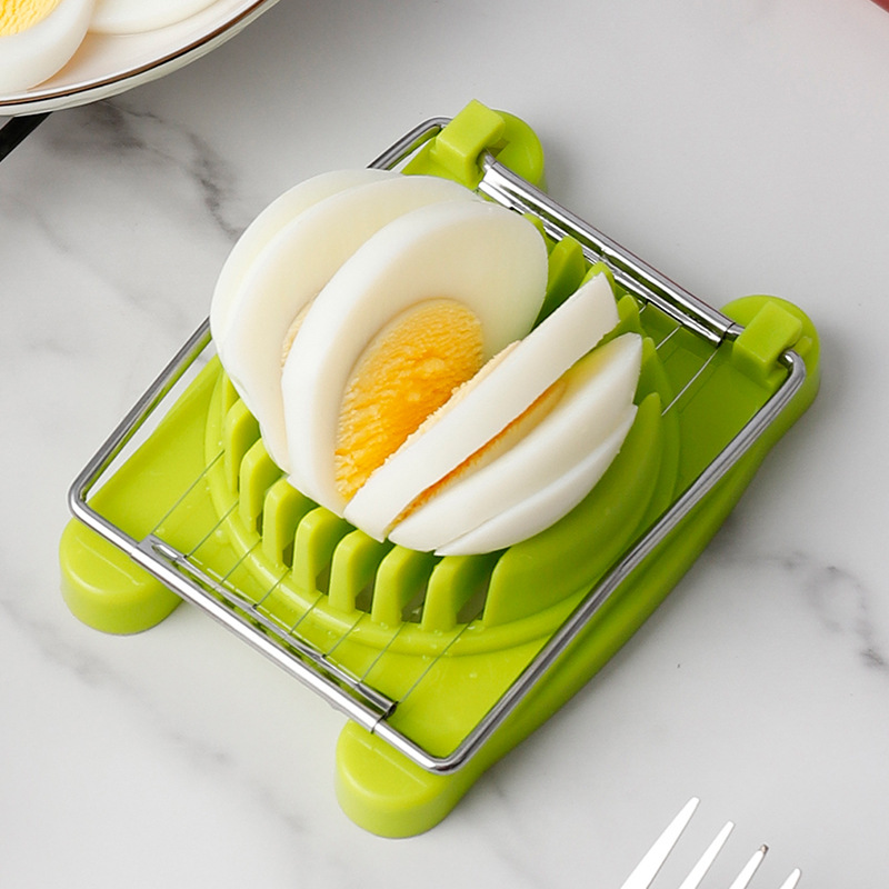 1pc Random Color Egg Cutter Egg Slicer for hard Boiled Eggs Stainless Steel  Egg