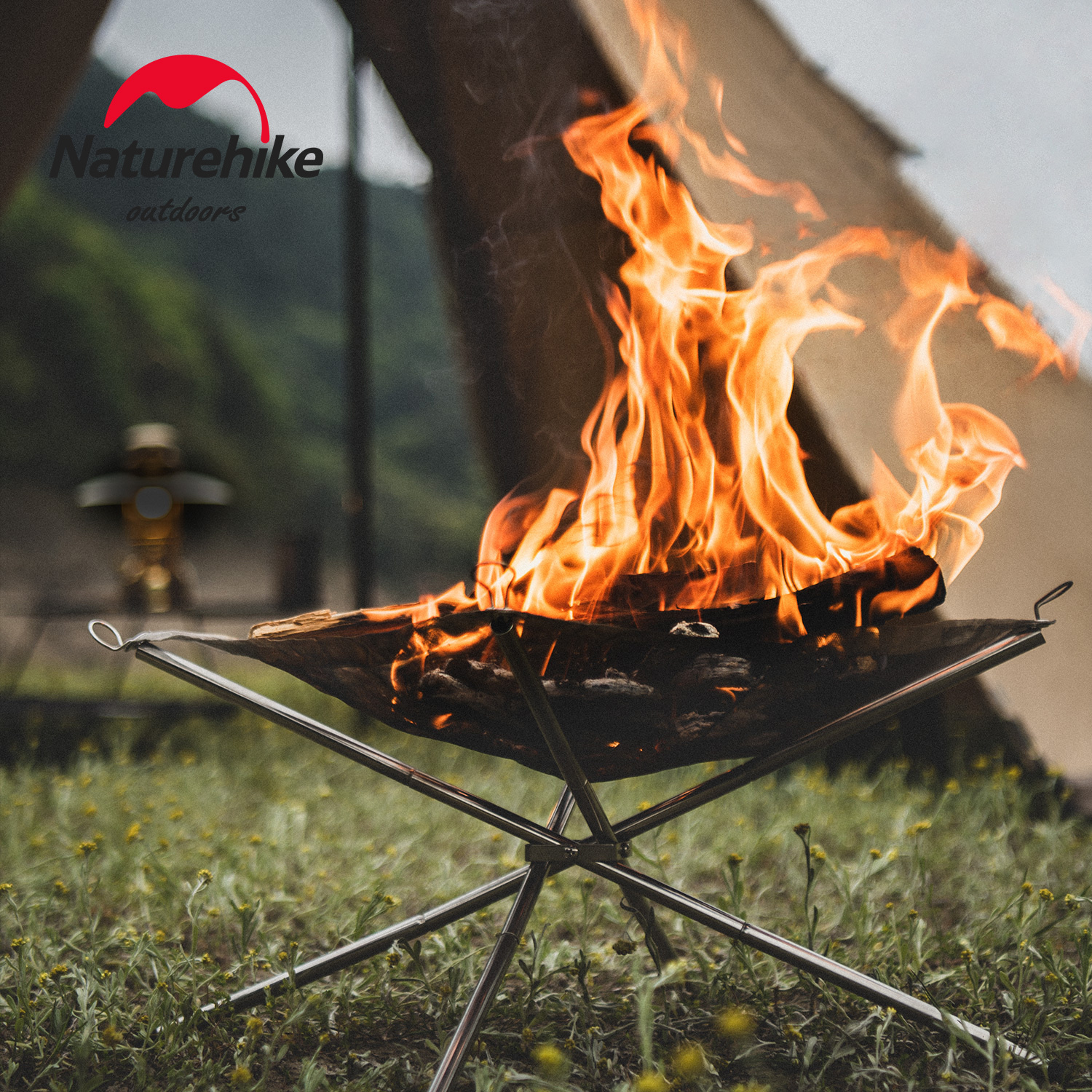 Campingmoon Inceneritore MT3 Barbecue Da Esterno Griglia Portatile  Pieghevole Ispessita In Acciaio Inossidabile