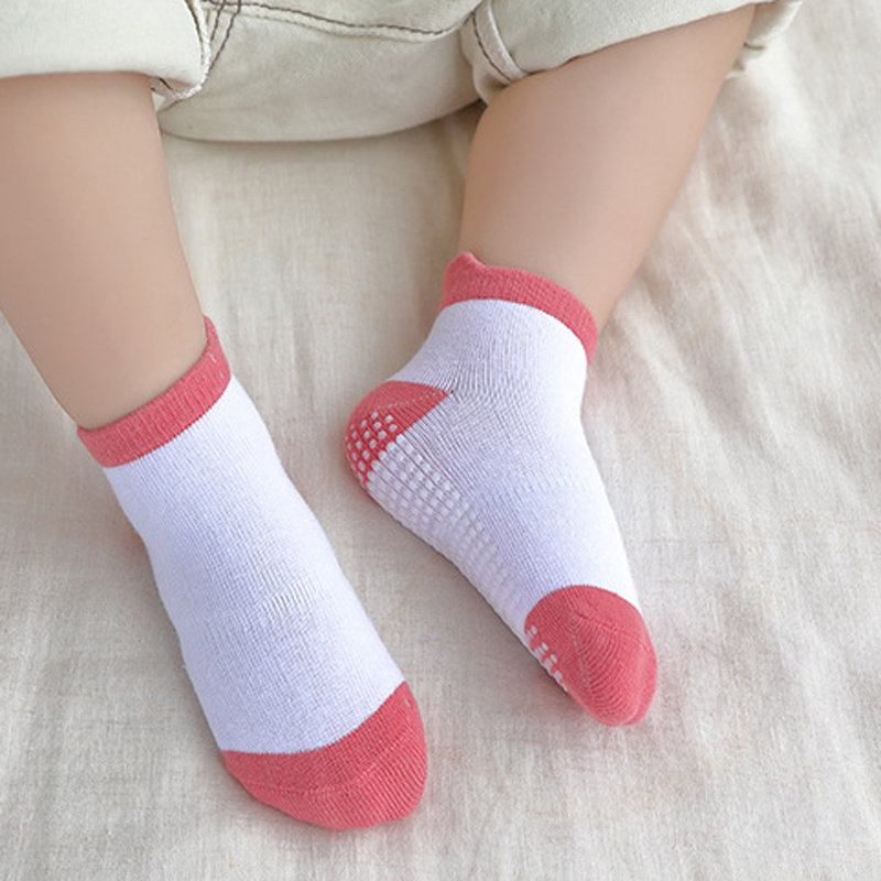 6pcs Baby Girls Anti Skid Socks, Safe & Comfortable