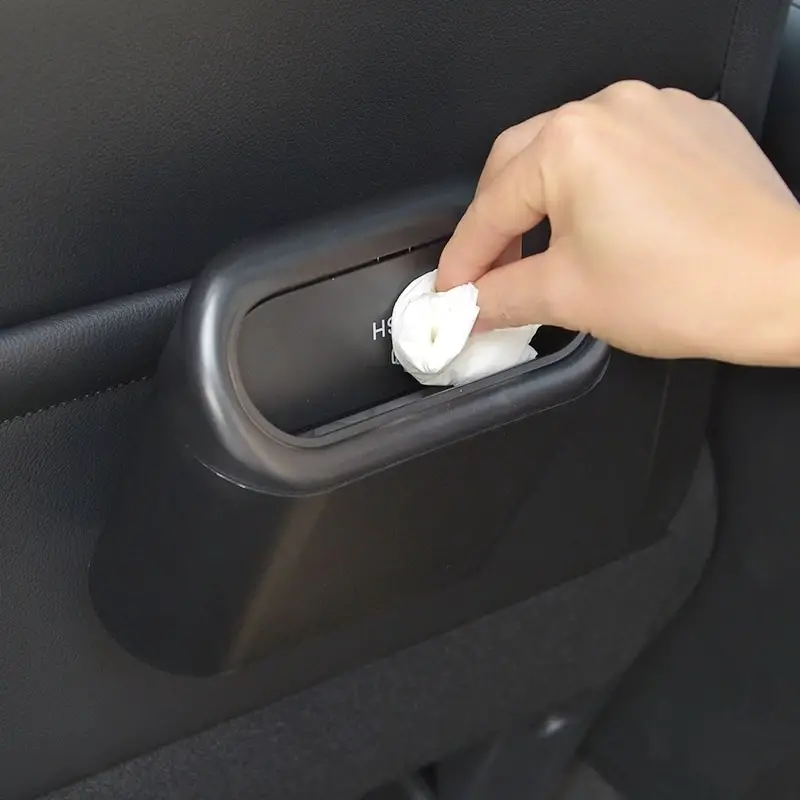 Compact And Convenient Car Trash Can With Push top - Temu Germany