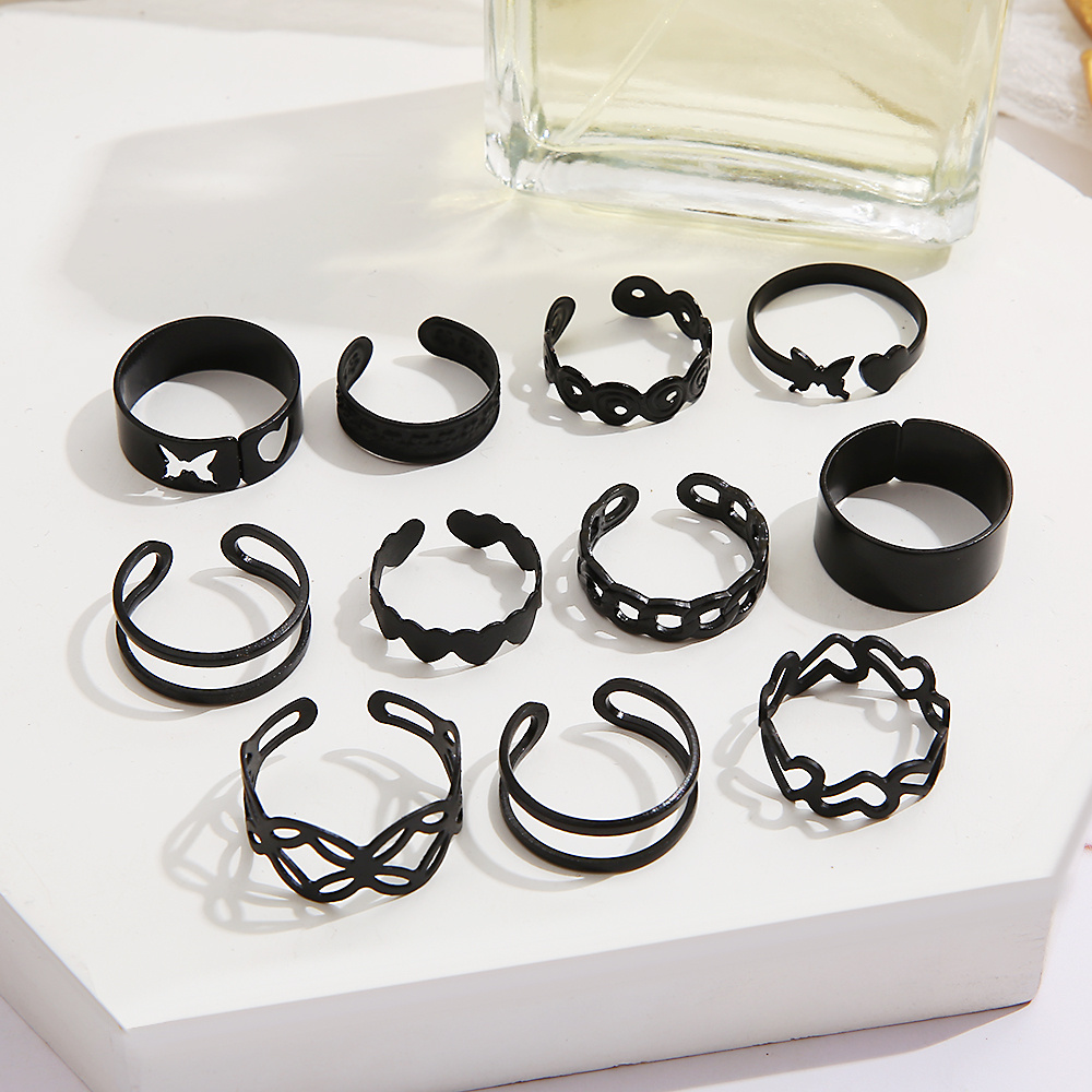 Simple Ring Set Stackable Finger Ring Women Girls Party - Temu Canada