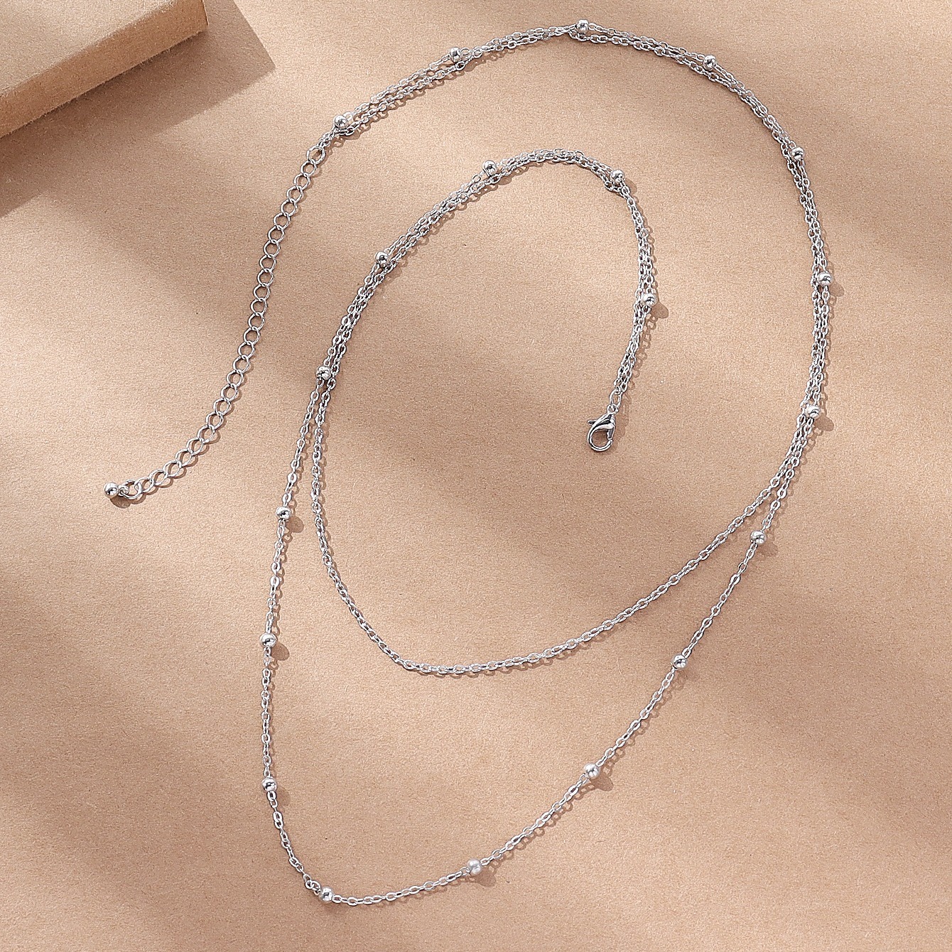 Layered Metal Bead Waist Chain, Summer Beach Jewelry