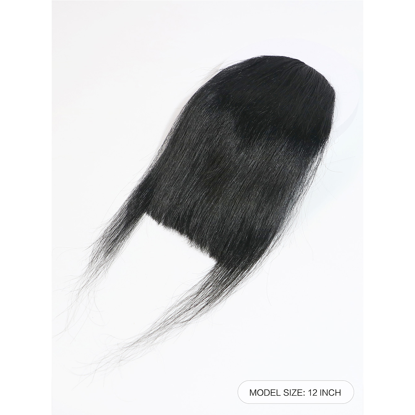 Human Hair Wigs Clip In Front Bangs Sideburns - Temu