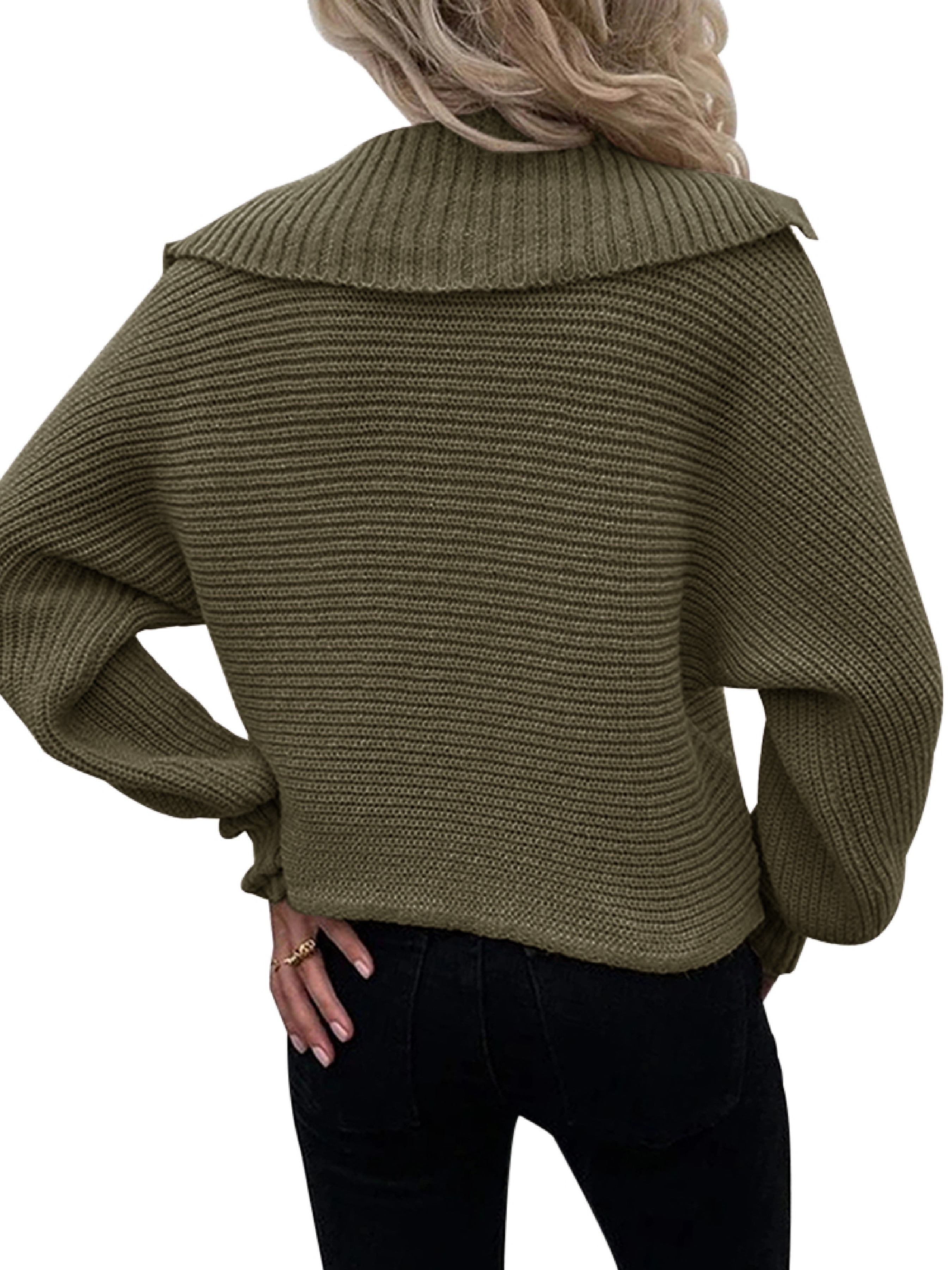 Pull Femme Col Roulé - Sweater Manches Longues En Viscose Et Polyamide Pour Automne/hiver