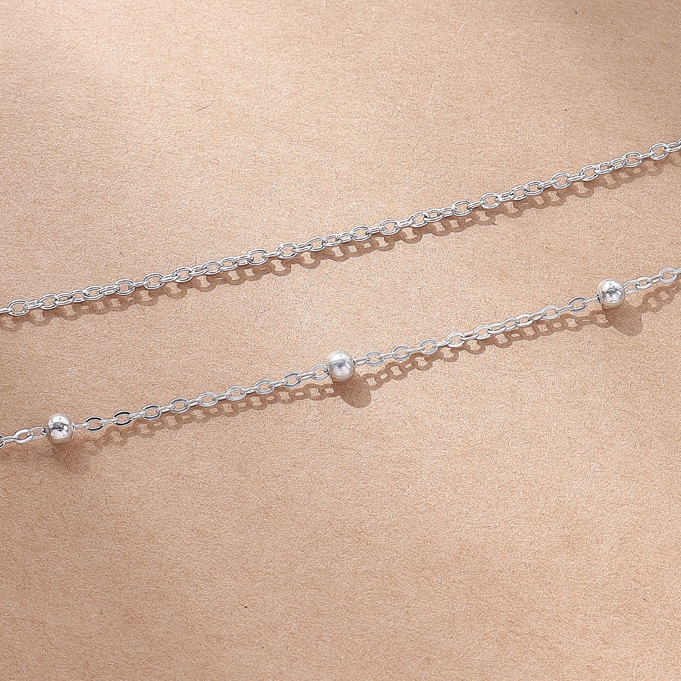 Layered Metal Bead Waist Chain, Summer Beach Jewelry