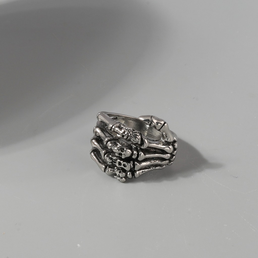 Halloween Gothic Style Skull Claw Men's Ring