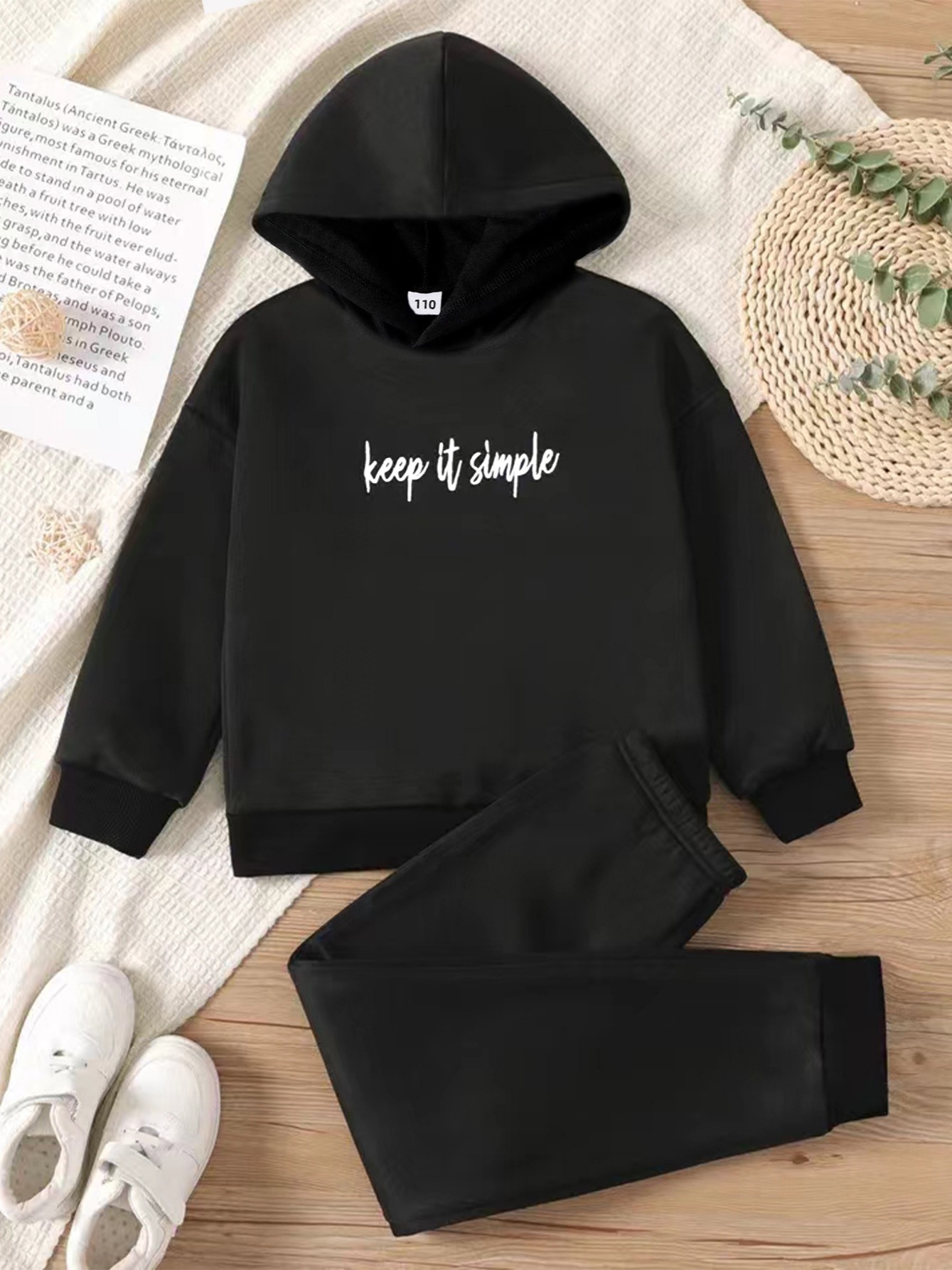 Girls Sweatpants Crew Neck Long Sleeve Printed Girls' Sweatshirt