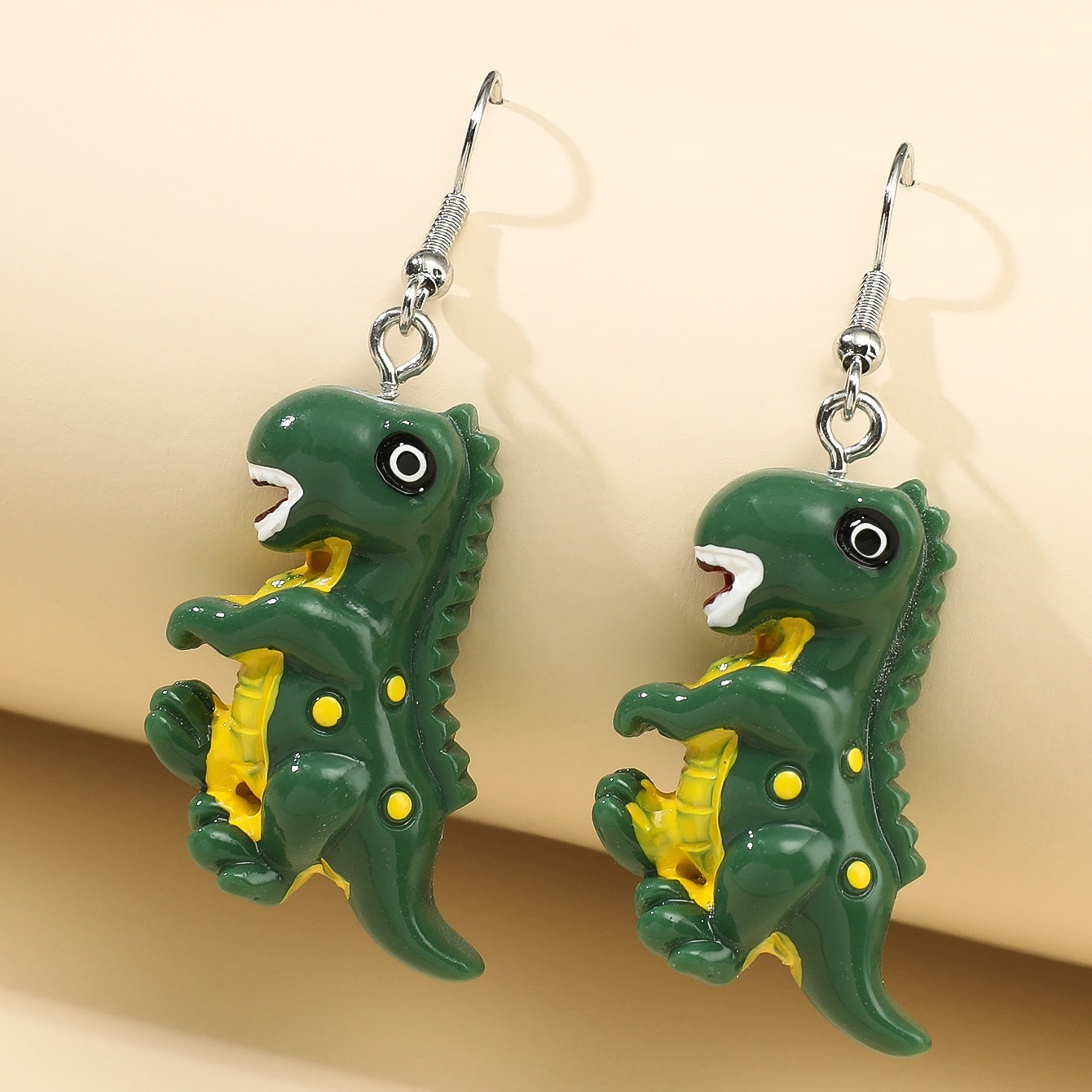 dinosaur resin earrings