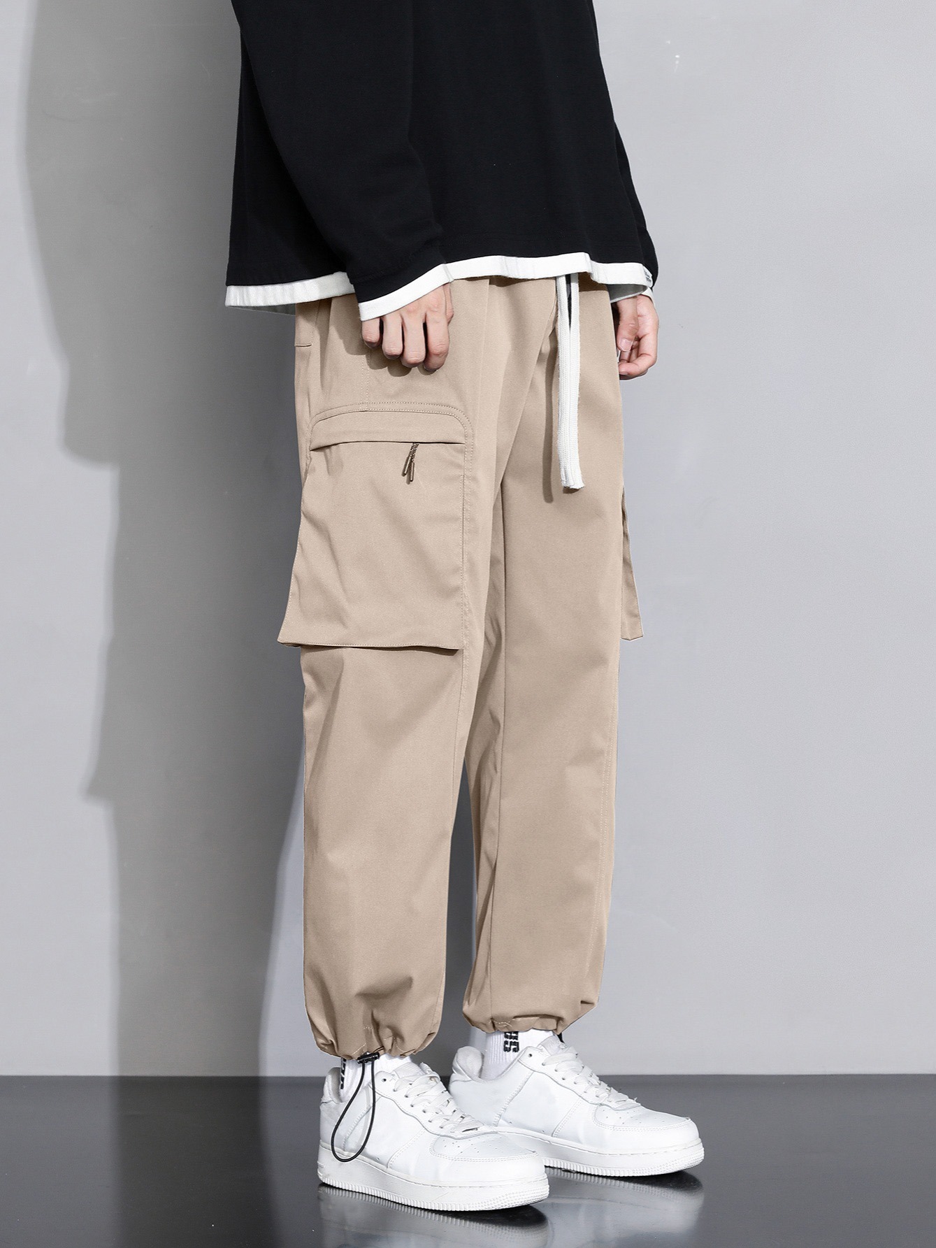 Ankle strap hot sale pants mens