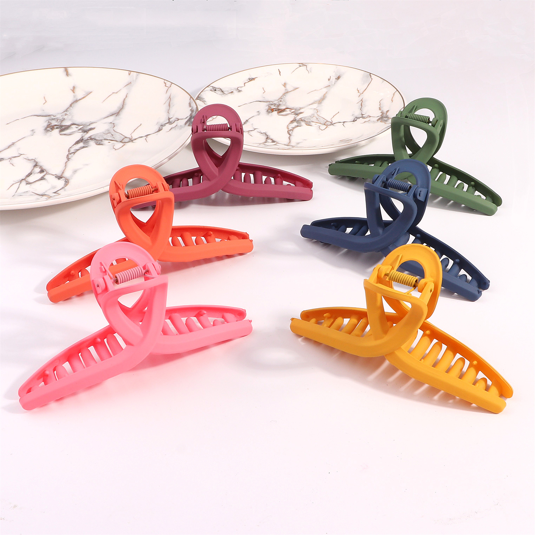 Aesthetic Minimalist Hair Claw Clips Women One line Matte Temu Australia