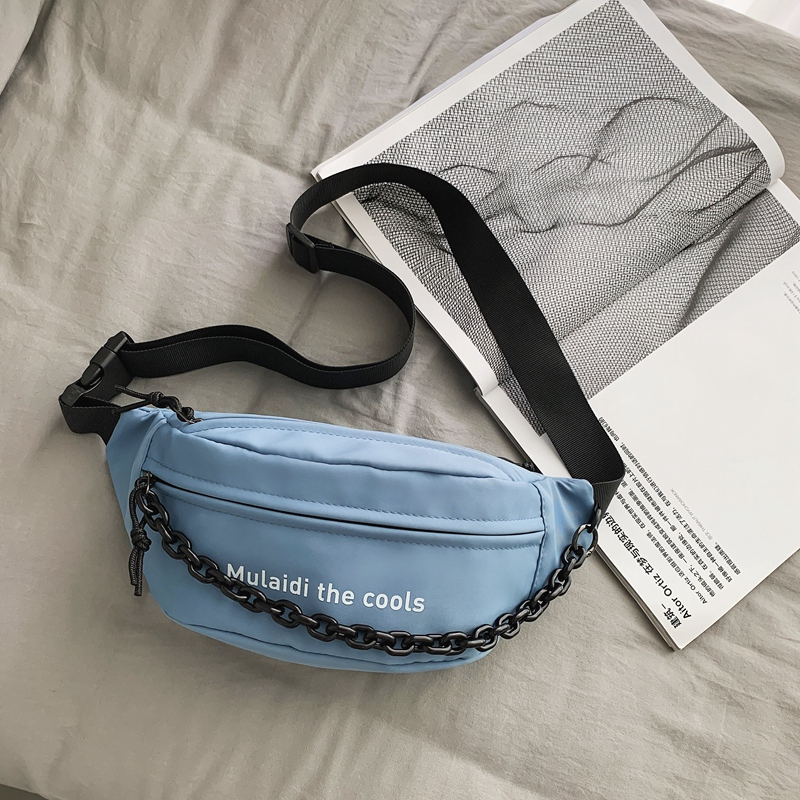 Men's Plaid Lightweight Chest Bag & Shoulder Messenger Bag