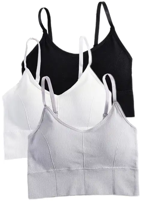Training Bras For Girls Young Student children Sports Wireless Cotton Solid  Model Bras For Kids Breathable