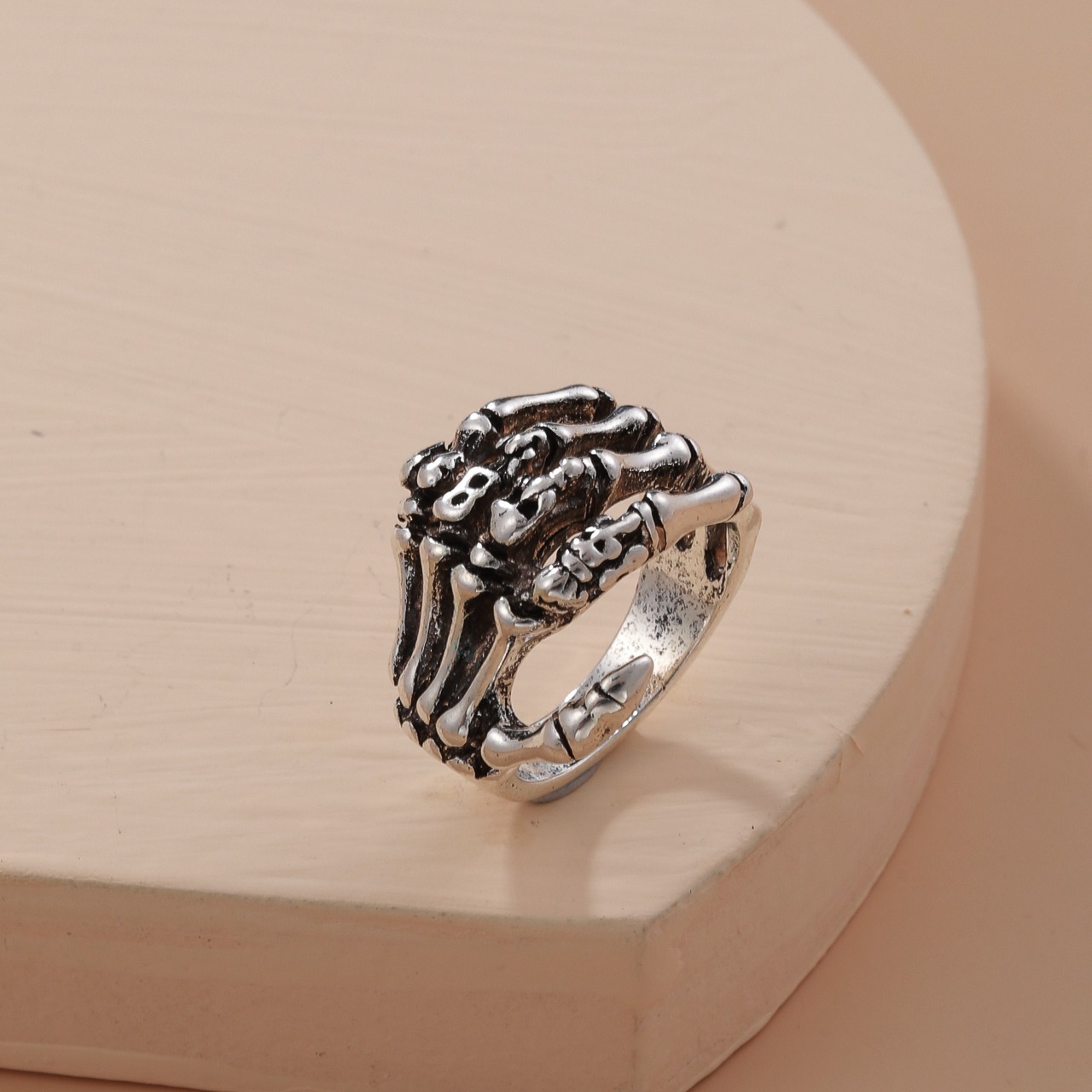 Halloween Gothic Style Skull Claw Men's Ring