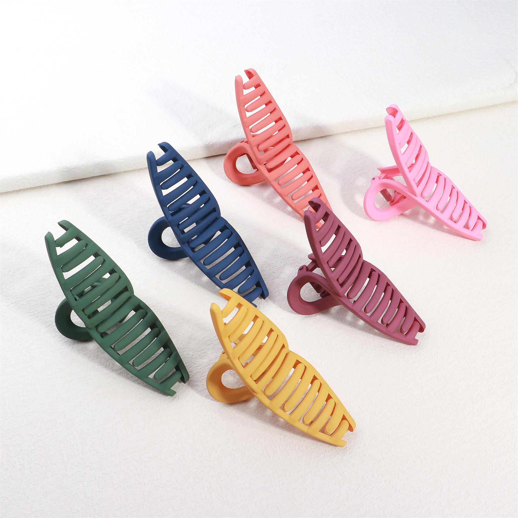 Aesthetic Minimalist Hair Claw Clips Women One line Matte Temu Australia