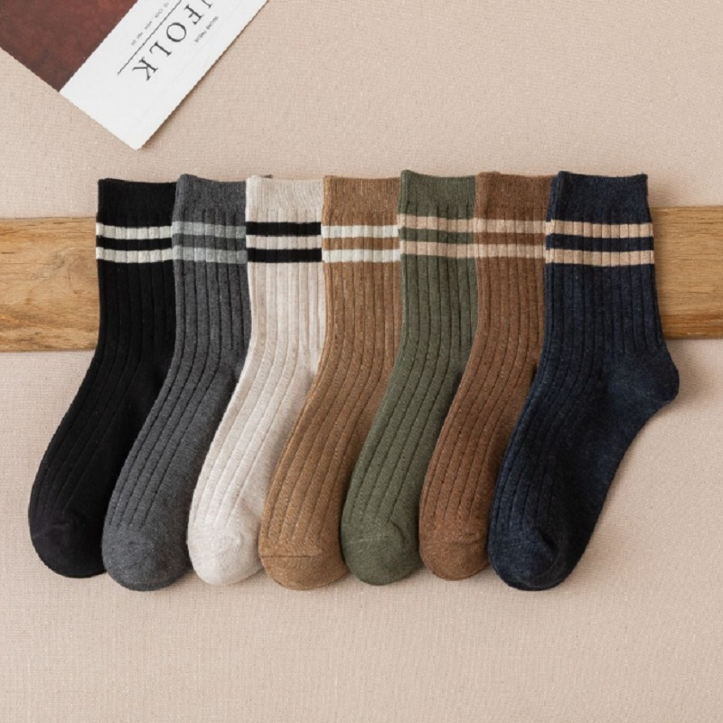 

7pairs Striped Business Socks