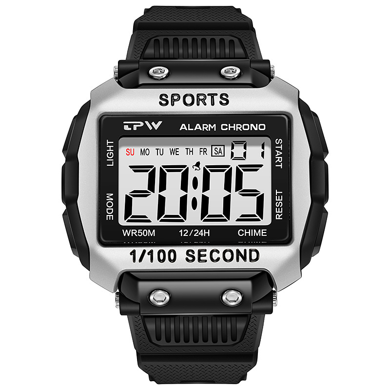 

Tpw 5atm Water Resistant Digital Watch For Outdoor Sport