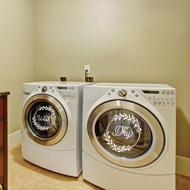 Removable Vinyl Wall Sticker For Washing Machine Door Temu