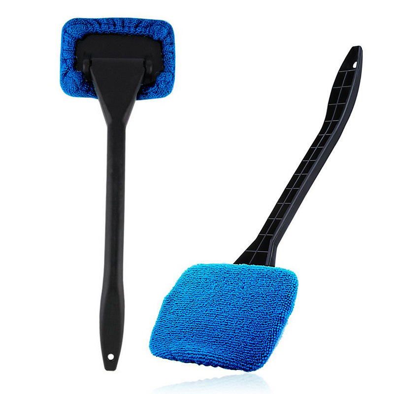 Autoec Windshield Extendable Handle Brush Kit, Car Windshield Wonder Cleaning Tool Inside Interior Auto Glass Wiper 2Packs