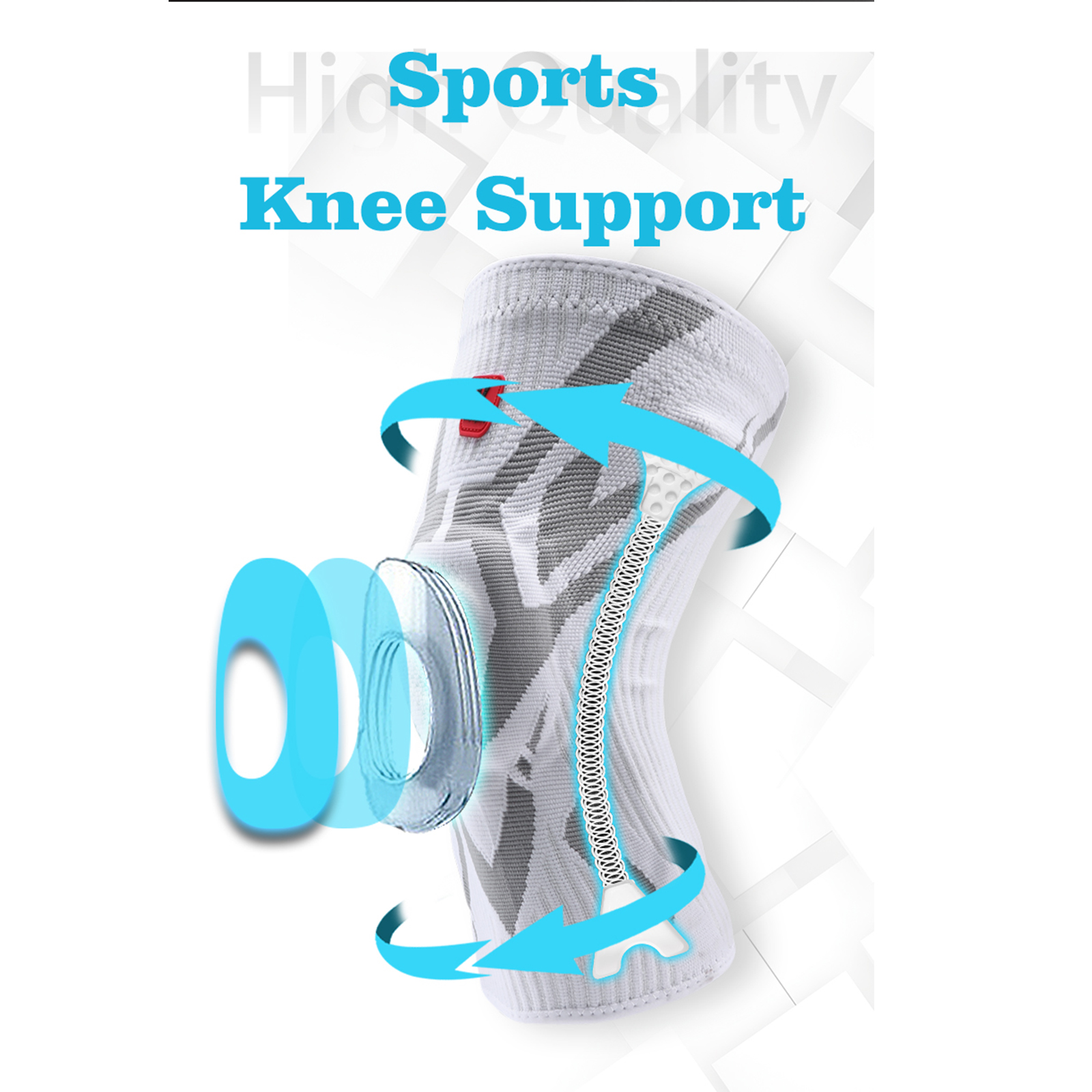 Protect Your Knees with Veidoorn's 1pc Sport Compression Knee Brace!