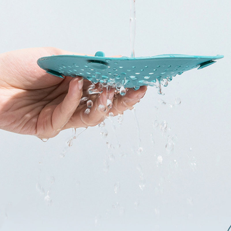 Silicone Shower Drain Hair Catcher Filter Cover Suction Cups