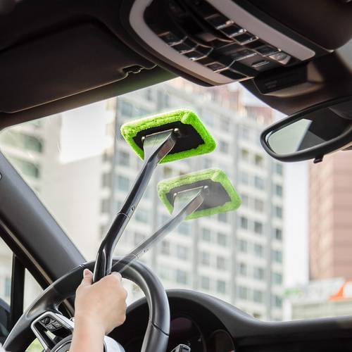 Car Window Windshield Cleaner Brush Kit Cleaning Tool Set Windshield Cleaner Wipe Tool With Long Handle