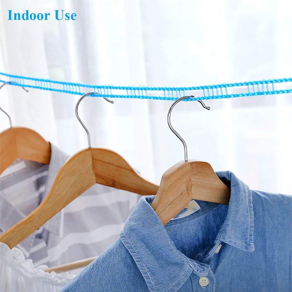2pcs Non-Slip Clothesline for Outdoor Drying - Windproof and Durable  Hanging Rope for Clothes and Towels