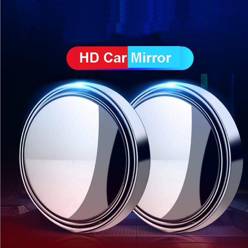 Blind Spot Mirrors Hd Glass Convex 360° Wide Angle Side Rear - Temu