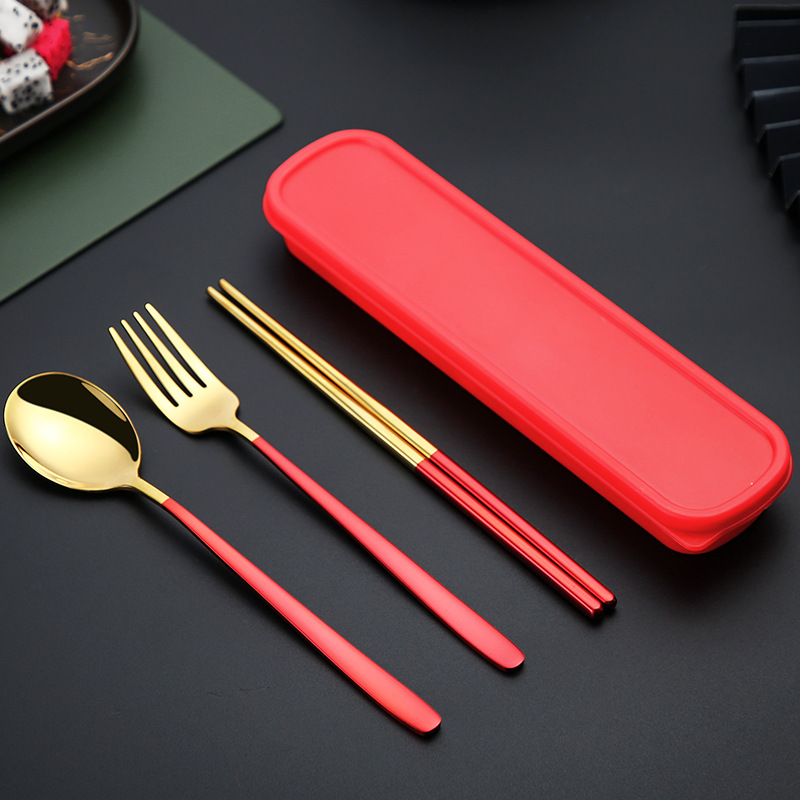 Japan Style Wooden Tableware Set Spoon Fork Chopsticks With Storage Case  Travel Cutlery Set - AliExpress