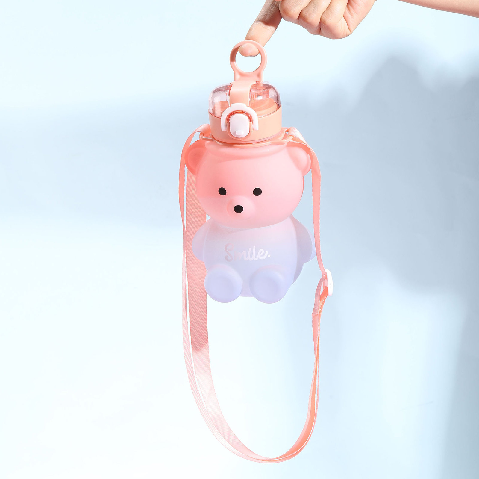 Cute Bear Water Bottle Sippy Cup Summer Large Capacity - Temu