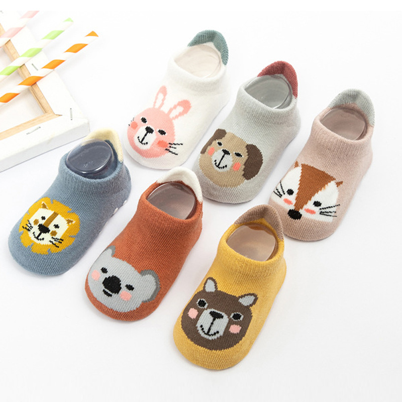 2023 New Baby Shoes and Socks Baby Cartoon Floor Sock Anti-skid