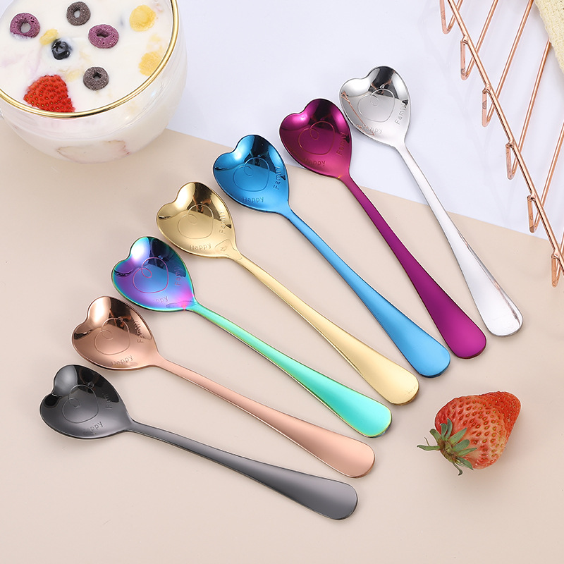 Coffee Teaspoon Comfortable Grip Tablespoon Reusable Coffee Soup Rose  Flower Mixing Spoon Cooking Utensil - AliExpress