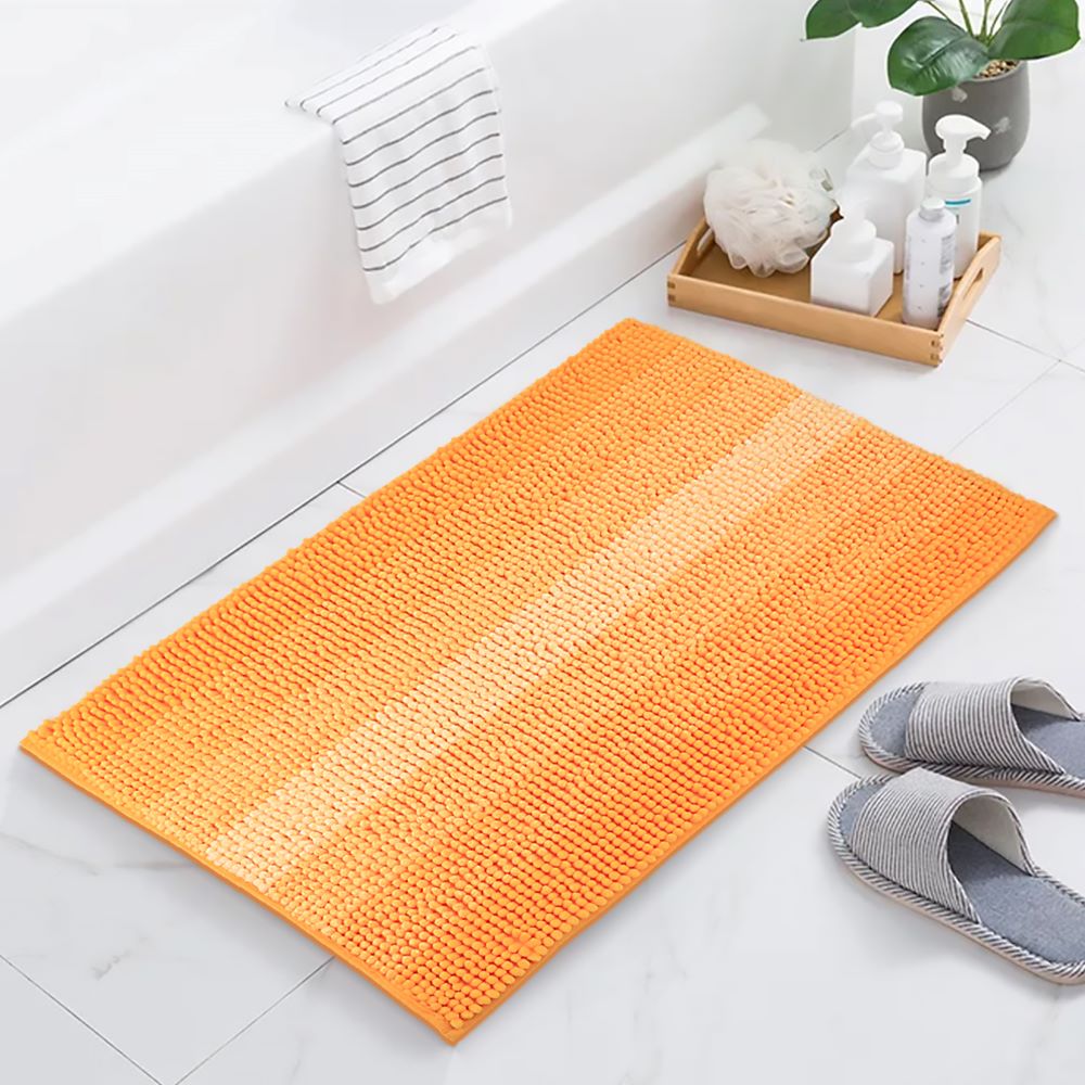 Waroomhouse Non-slip Bathroom Mat Tpe Suction Cup Bath Rug Waterproof  Non-slip Bath Mat with Suction Cups Easy to Drainable Durable Shower Pad  for Comfortable 