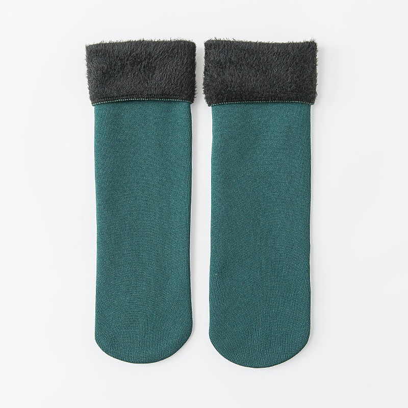 5 pares de calcetines de invierno, calcetines cálidos para la nieve,  calcetines de tubo medio para mujer