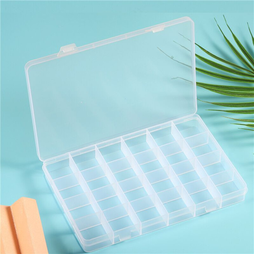 4PCS Small Plastic Storage Container Boxes Box DIY Coins Screws Jewelry  Travel