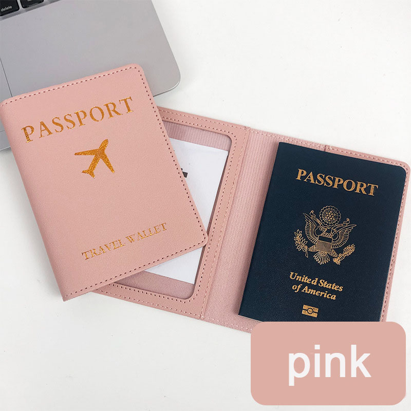 Porte passeport Couverture De Passeport En Cuir PU Étui De - Temu France