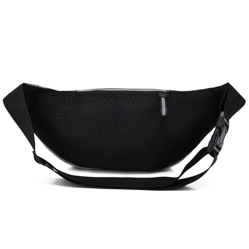 2 Packs Fanny Packs for Men and Women, Water Resistant Sports Waist Pack  Bag Bum Bag for Travel Hiking Running (Black + Gray)