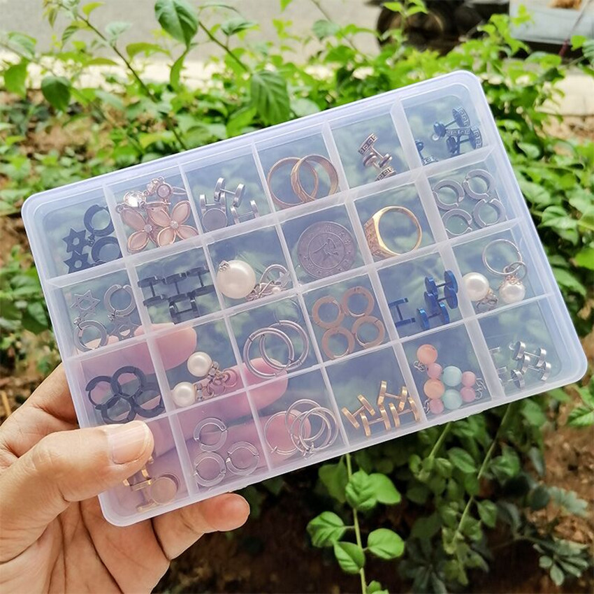 1pc Plastic Tray, Grids Bead Organizer With Movable Dividers Storage,  Adjustable Clear Compartment Plastic Organizer, Travel Organizer Box, Small  Part