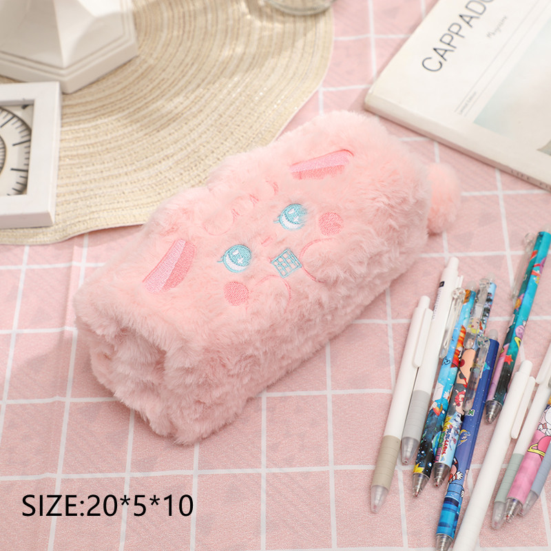 cute pencil box pencil pouch plush pencil case pencil bag Temu