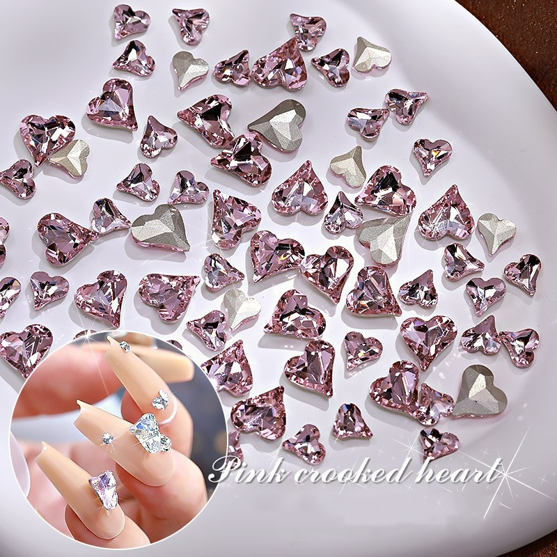 Diamantes De Imitación Rosas Para Uñas Gemas - Temu