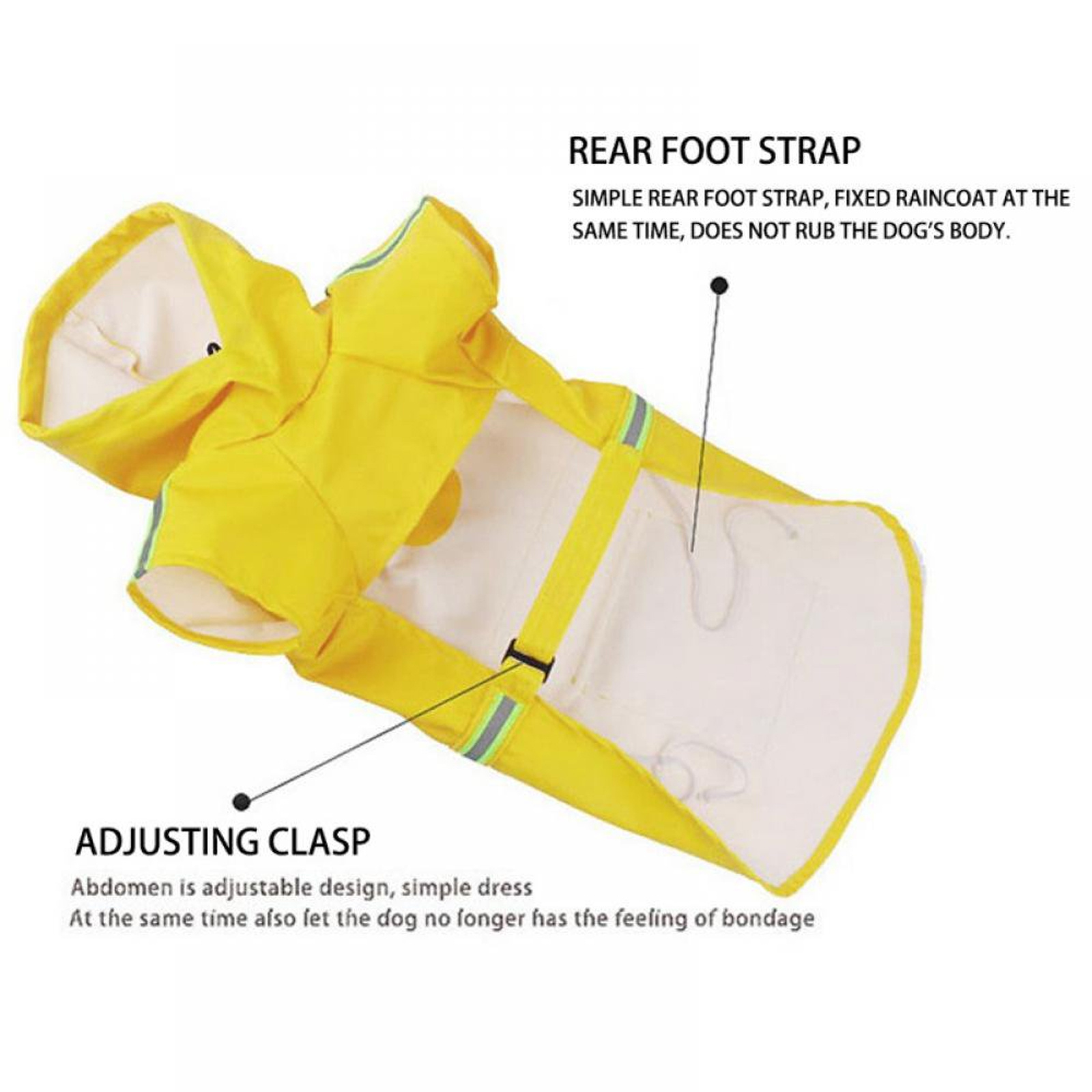 Dog Outdoor Reflective Raincoat Temu