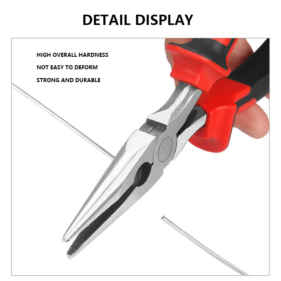 Teborg 5-3/4 Long Chain Nose Smooth Jaw Pliers