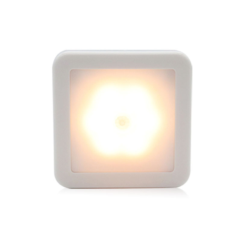 Luz cálida LED Luz blanca Sensor de movimiento Luz nocturna