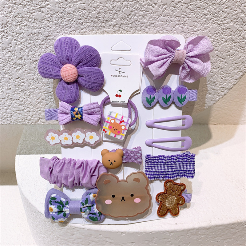 15pcs Girls Hair Clip Cartoon Rabbit Bear Flower Bow Hairpin Side Clip  Headwear Hair Accessories Childrens Gift - Kids Fashion - Temu Japan