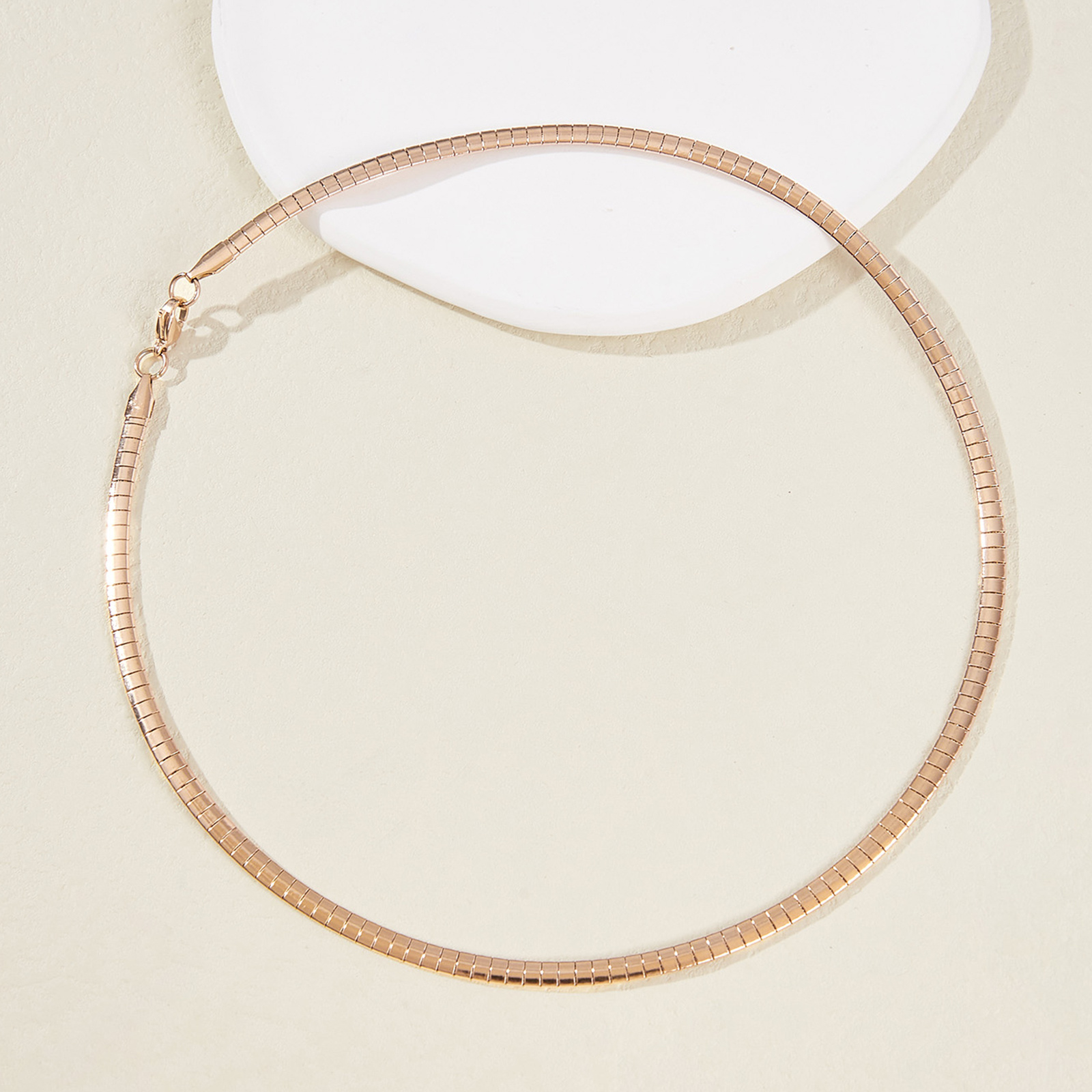 Stainless steel deals collar necklace