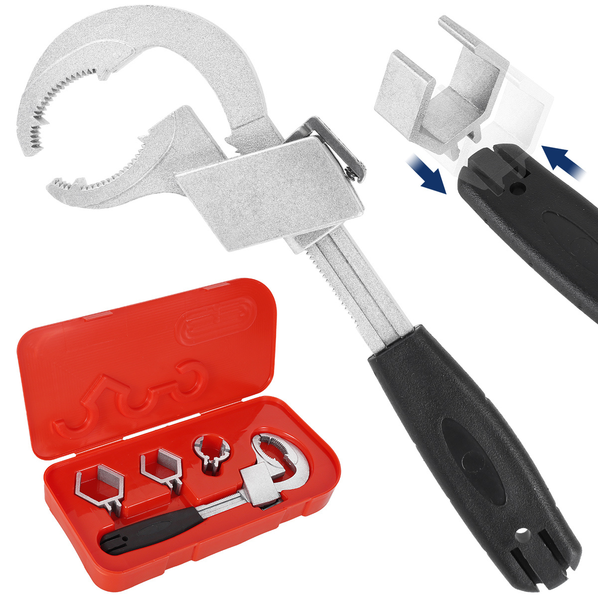 4 In 1 Multifunctional Wrench Set For Sink Hcs Adjustable Water Pipe